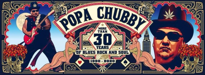 Barley Arts: il bluesman Popa Chubby a Roma a novembre per festeggiare i trent'anni di carriera!